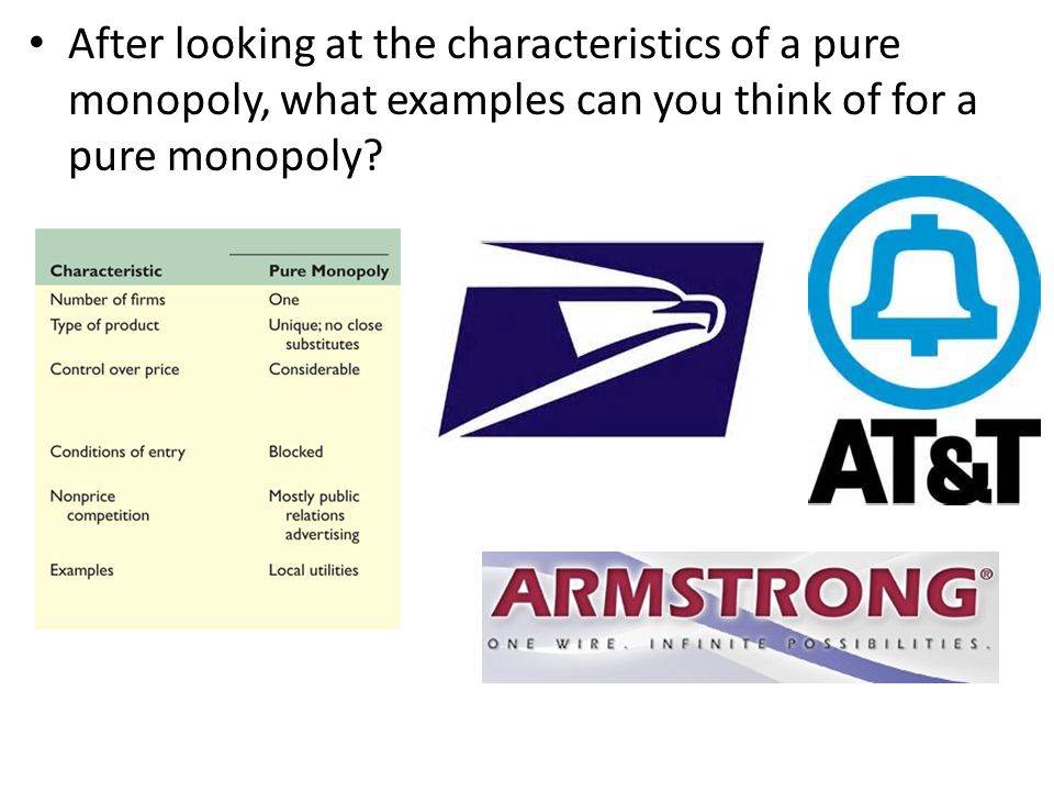 The characteristics of monopoly market economics essay